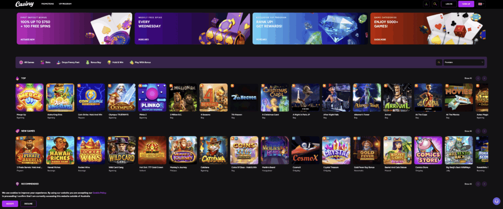 Explore the Excitement of Casiny Casino